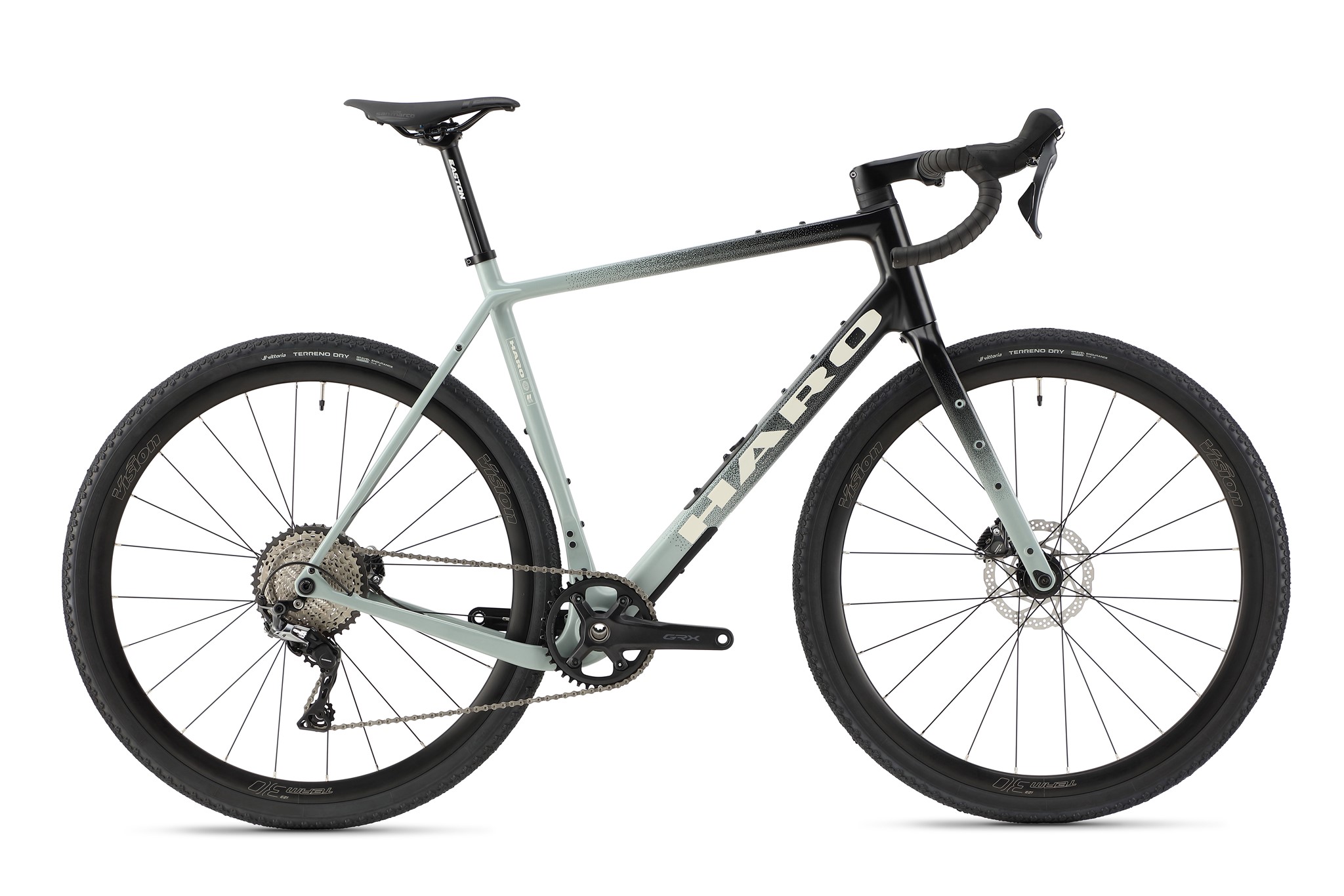 Picture of Haro Buzzard Carbon 3 Gravel Bike - Semi-Gloss Slate Blue Black Fade/White