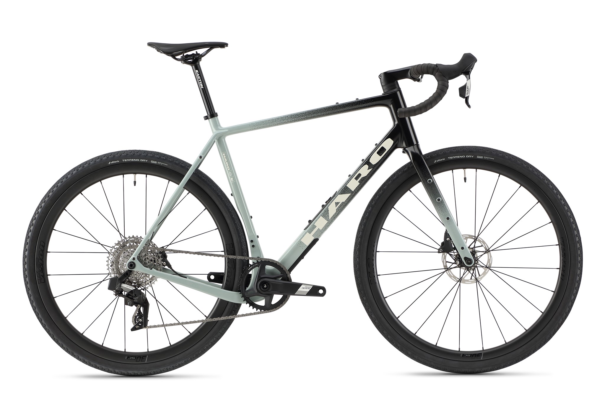 Haro Buzzard Carbon 2 Gravel Bike Semi Gloss Slate Blue Black Fade White The Cyclery